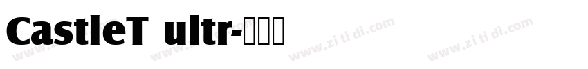 CastleT ultr字体转换